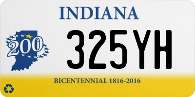 IN license plate 325YH