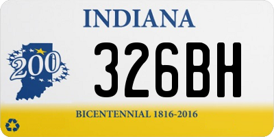 IN license plate 326BH