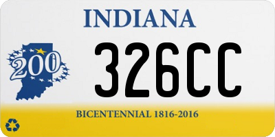 IN license plate 326CC