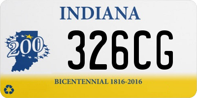 IN license plate 326CG