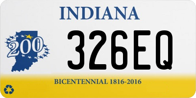 IN license plate 326EQ