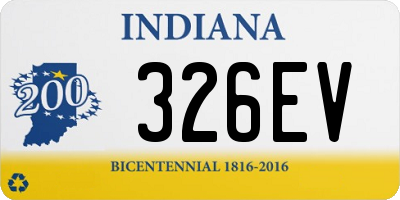 IN license plate 326EV