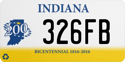 IN license plate 326FB