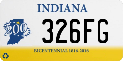IN license plate 326FG