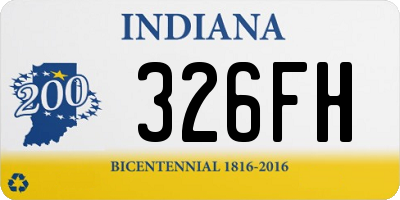 IN license plate 326FH