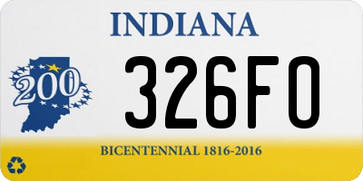 IN license plate 326FO