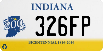 IN license plate 326FP