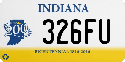 IN license plate 326FU