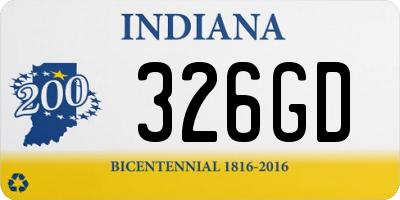 IN license plate 326GD