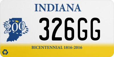 IN license plate 326GG