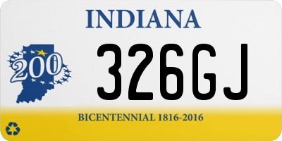 IN license plate 326GJ