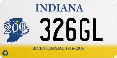 IN license plate 326GL