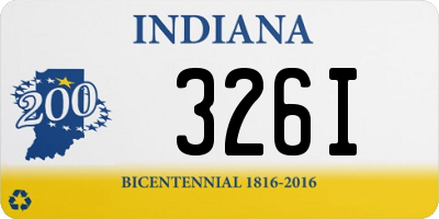 IN license plate 326I