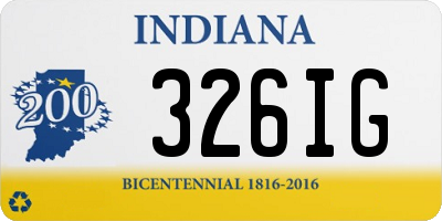 IN license plate 326IG