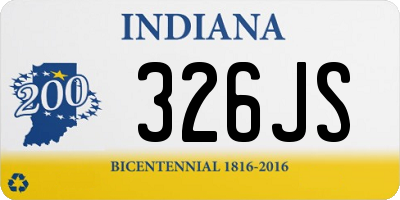 IN license plate 326JS