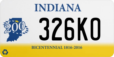 IN license plate 326KO