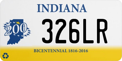 IN license plate 326LR