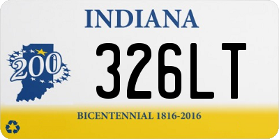 IN license plate 326LT