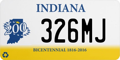 IN license plate 326MJ