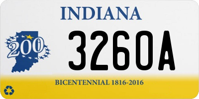 IN license plate 326OA