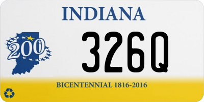 IN license plate 326Q