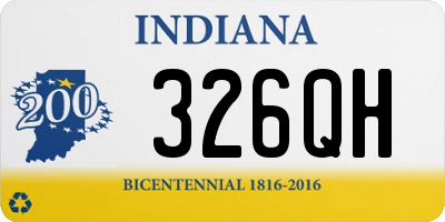 IN license plate 326QH