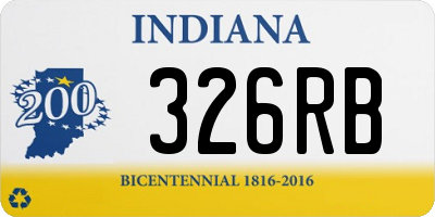 IN license plate 326RB