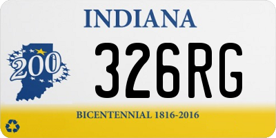 IN license plate 326RG