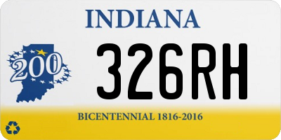 IN license plate 326RH