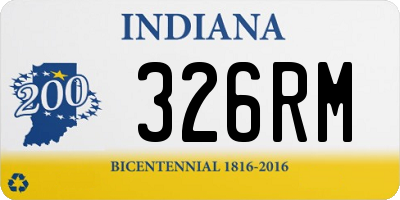 IN license plate 326RM