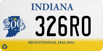 IN license plate 326RO