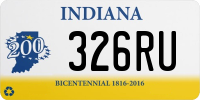 IN license plate 326RU