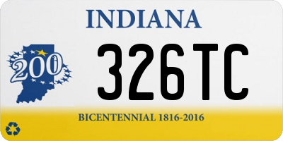 IN license plate 326TC