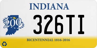 IN license plate 326TI