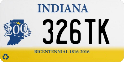 IN license plate 326TK