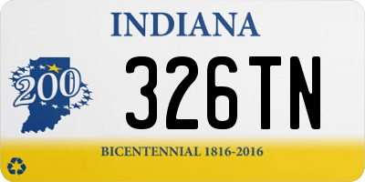 IN license plate 326TN