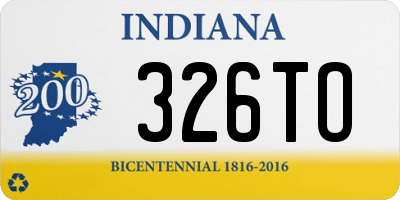 IN license plate 326TO