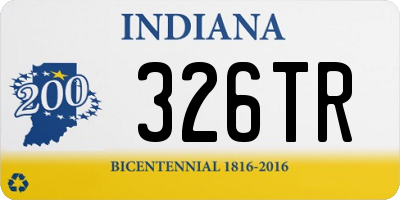 IN license plate 326TR