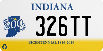 IN license plate 326TT