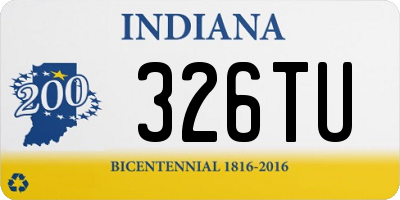 IN license plate 326TU