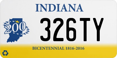 IN license plate 326TY