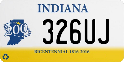 IN license plate 326UJ