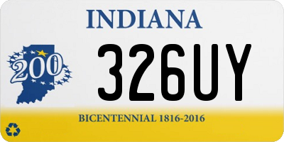 IN license plate 326UY
