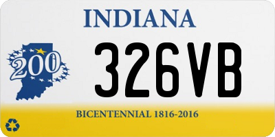 IN license plate 326VB