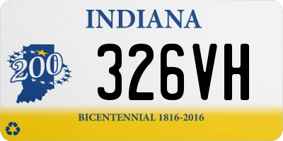 IN license plate 326VH