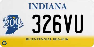 IN license plate 326VU