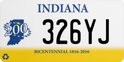 IN license plate 326YJ