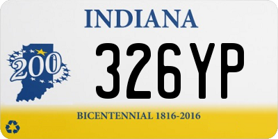 IN license plate 326YP