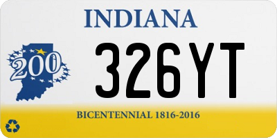 IN license plate 326YT