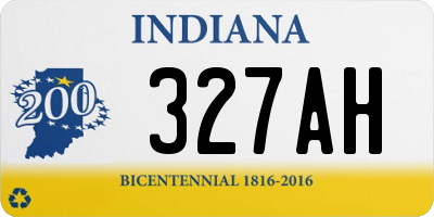 IN license plate 327AH